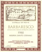 Barbaresco_Castello di Neive_Santo Stefano 1982